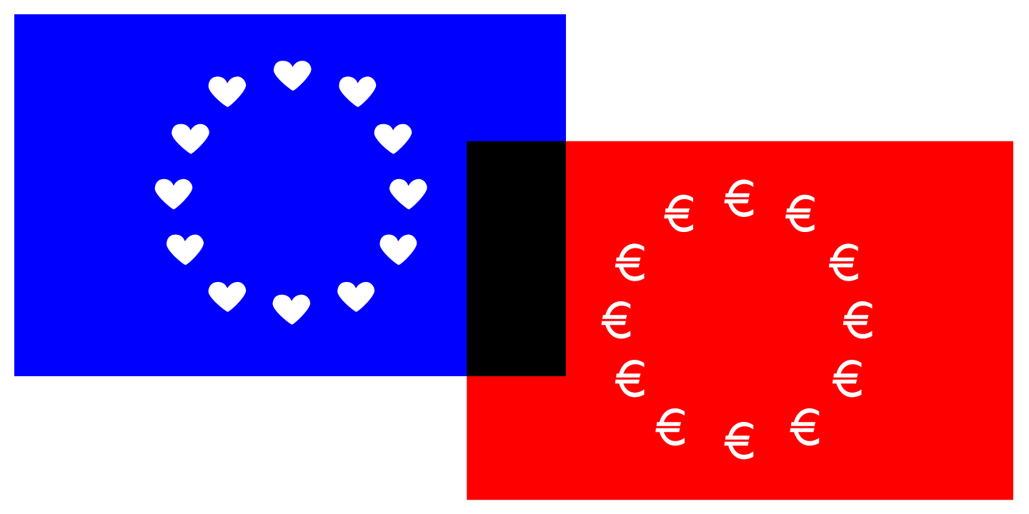Beispiel einer Euro Icon Kit Symbols Symbols DEMO-Schriftart